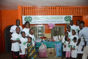 Visite d'un orphelinat à Douala